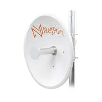 Antena Direccional de alto rendimiento / diámetro  de 60 cm / 4.9-6.4 GHz / Ganancia 30 dBi / SLANT de 45 ° y 90 ° / Ideal para 30 km / Conector N-Hembra / Montaje  y jumpers incluidos.