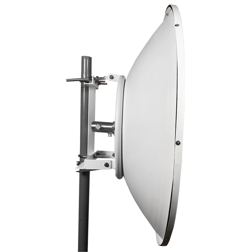 Antena Direccional / 4 ft / 5.9-7 GHz / Ganancia 36 dBi / SLANT de 45 ° y 90° / Ideal para radios 4600 (C060940C121C) / Incluye Jumpers con conector N-Macho a RPSMA / montaje y radomo incluido.