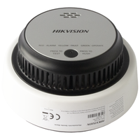 (HikFire) Detector de Humo Fotoeléctrico / Tecnología Dual de Luz / Alerta de ≥85 dB@3 m / Batería de Litio / Instalación en Techo