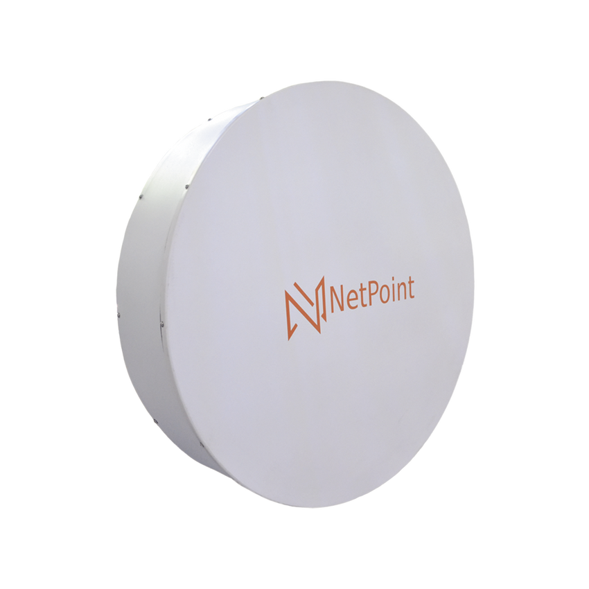 Antena Direccionales Blindada para radio C5X, B5X, C6X, B6X / tecnología Twist-on para radios de guía de onda /  4.9-6.4 GHz / Ganancia 34 dBi / Ideal para hasta 50 km / Montaje incluido.