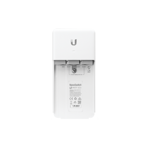 Switch PoE 24 V de Paso para Exterior con 4 Puertos Gigabit (1 PoE In, 3 PoE Out) NanoSwitch