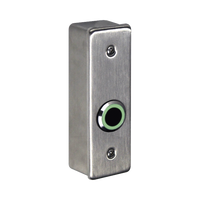 Interruptor IR NoTouch® de Acero Inoxidable, Montaje Delgado, Caja Posterior, Símbolo de puerta