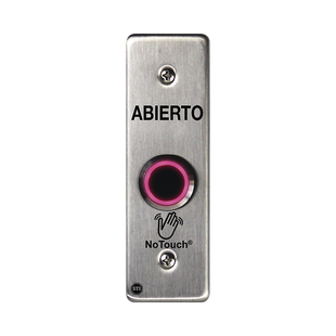 Interruptor IR NoTouch® de Acero Inoxidable, Montaje Delgado, Caja Posterior, ABIERTO