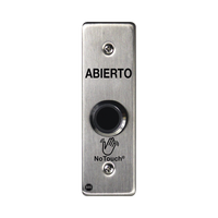 Interruptor IR NoTouch® de Acero Inoxidable, Montaje Delgado, Caja Posterior, ABIERTO
