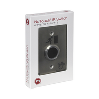 Interruptor IR NoTouch® de Acero Inoxidable, De un solo grupo, Símbolo de puerta
