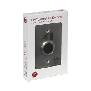 Interruptor IR NoTouch® de Acero Inoxidable, De un solo grupo, Símbolo de puerta