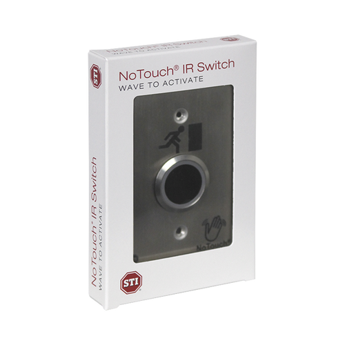 Interruptor IR NoTouch® de Acero Inoxidable, De un solo grupo, Símbolo de puerta