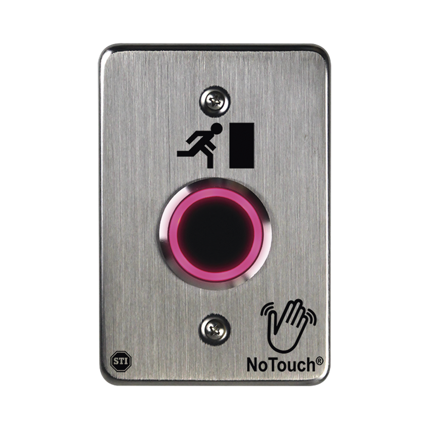 Interruptor IR NoTouch® de Acero Inoxidable, De un solo grupo, Símbolo de puerta
