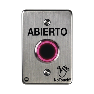 Interruptor IR NoTouch® de Acero Inoxidable, De un solo grupo, ABIERTO