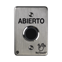 Interruptor IR NoTouch® de Acero Inoxidable, De un solo grupo, ABIERTO
