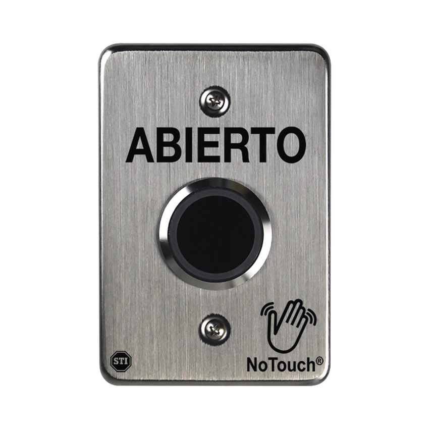 Interruptor IR NoTouch® de Acero Inoxidable, De un solo grupo, ABIERTO