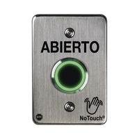 Interruptor IR NoTouch® de Acero Inoxidable, De un solo grupo, ABIERTO