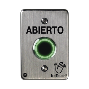 Interruptor IR NoTouch® de Acero Inoxidable, De un solo grupo, ABIERTO