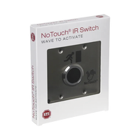 Interruptor IR NoTouch® de Acero Inoxidable, Salida Doble, Símbolo de Puerta