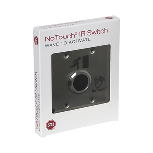 Interruptor IR NoTouch® de Acero Inoxidable, Salida Doble, Símbolo de Puerta