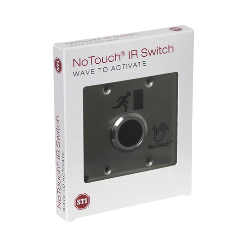Interruptor IR NoTouch® de Acero Inoxidable, Salida Doble, Símbolo de Puerta