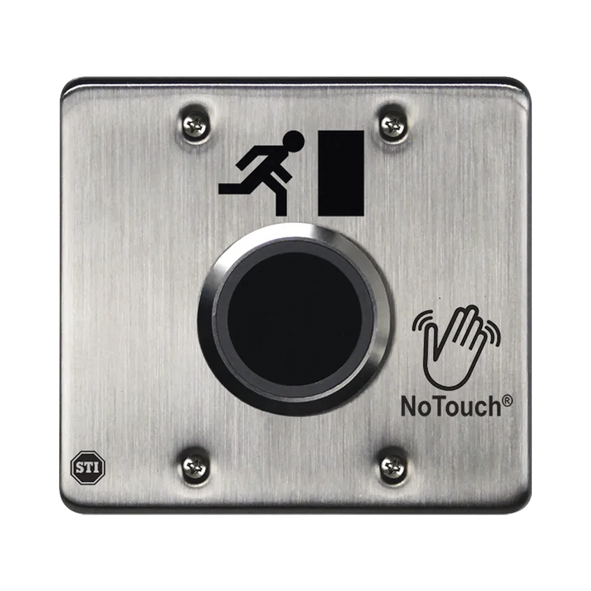 Interruptor IR NoTouch® de Acero Inoxidable, Salida Doble, Símbolo de Puerta