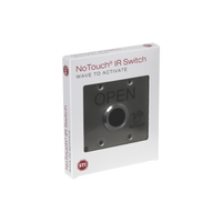 Interruptor IR NoTouch® de Acero Inoxidable, Salida Doble, ABIERTO