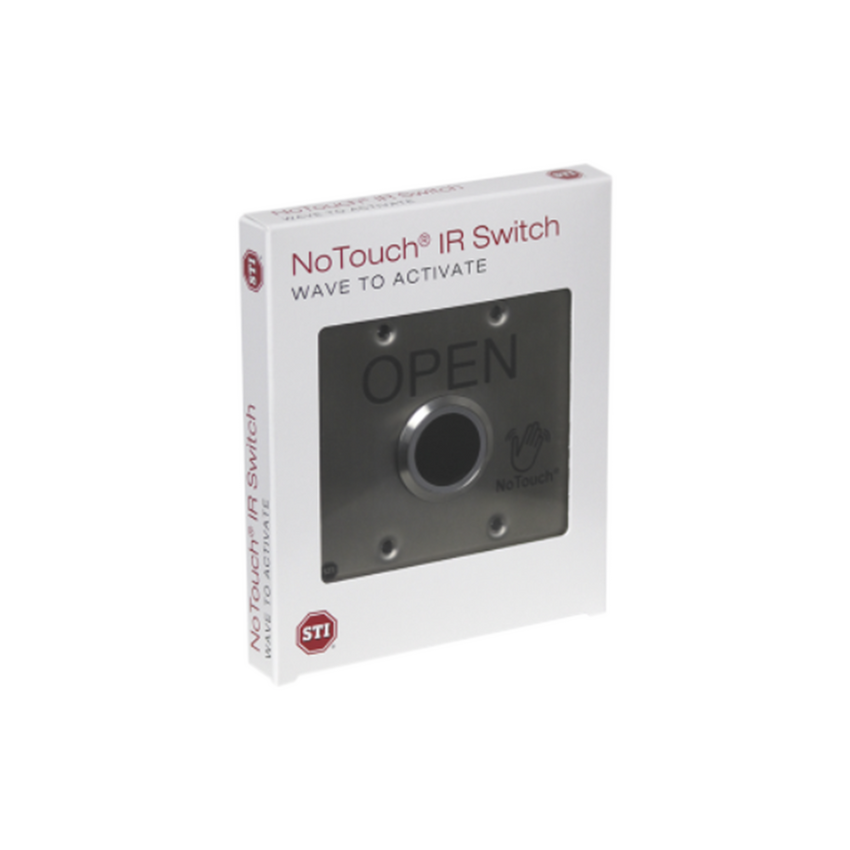 Interruptor IR NoTouch® de Acero Inoxidable, Salida Doble, ABIERTO