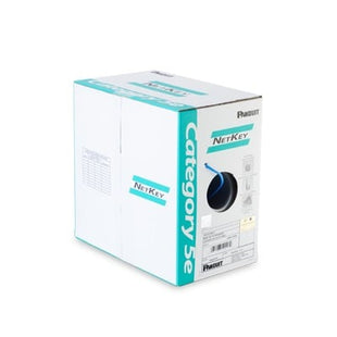 Bobina de Cable UTP de 305 m. de Cobre, NetKey, Azul, Categoría 5e (24 AWG), Riser (CMR), de 4 Pares