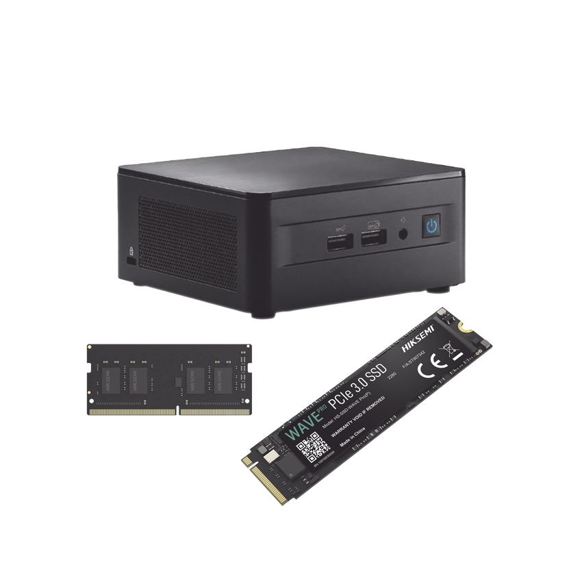 ASUS NUC KIT / ESTACION DE TRABAJO / CORE I7 12VA GENERACION / RAM 8GB / SSD 256