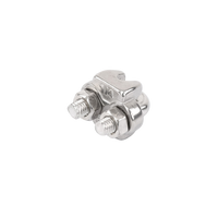 Nudo/ Perro/ Abrazadera Acero Forjado para Cable de 1/4", Acero Inoxidable.