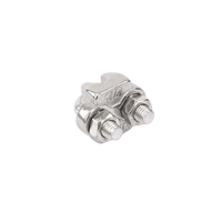 Nudo/ Perro/ Abrazadera Acero Forjado para Cable de 1/4", Acero Inoxidable.