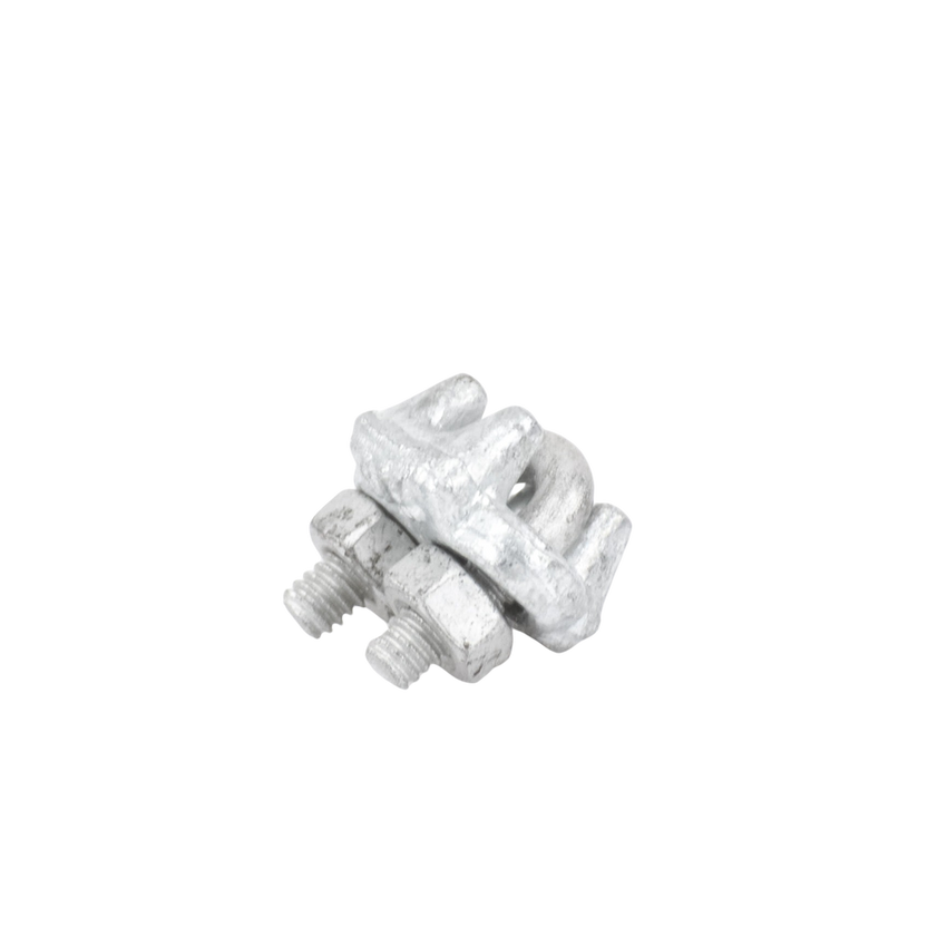 Nudo/ Perro/ Abrazadera Acero Forjado para Cable de 1/8", Galv. por Inmersión en Caliente.