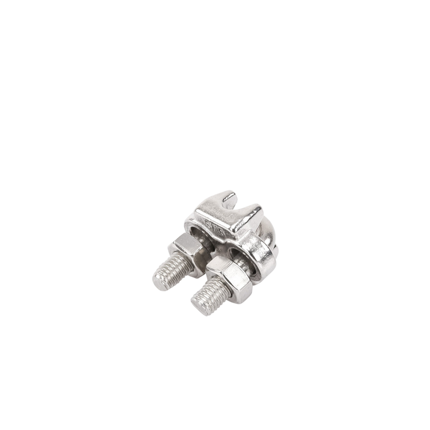 Nudo/ Perro/ Abrazadera Acero Forjado para Cable de 5/16", Acero Inoxidable.