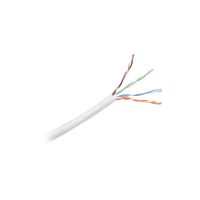 Bobina de Cable UTP 305 Metros (1000 Pies) de Cobre, NetKey, Gris Claro, Categoría 5e (24 AWG), Riser (CMR), de 4 Pares