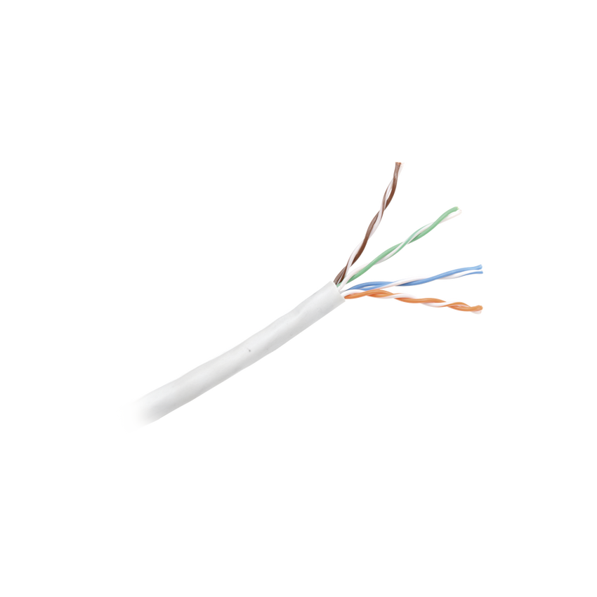Bobina de Cable UTP 305 Metros (1000 Pies) de Cobre, NetKey, Gris Claro, Categoría 5e (24 AWG), Riser (CMR), de 4 Pares