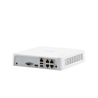 NVR 4 Megapixel (Compatibles con Cámaras AcuSense) / 4 Canales IP / 4 Puertos PoE+ / 1 Bahía de Disco Duro / Salida en Full HD