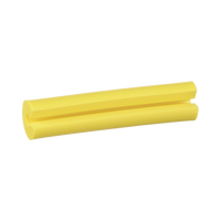 Manguito Porta Etiquetas de Identificación, Para Fibra Simplex de 2 mm, 0.08 Pulgadas (2 mm) de Largo, Color Amarillo, Paquete de 100pz