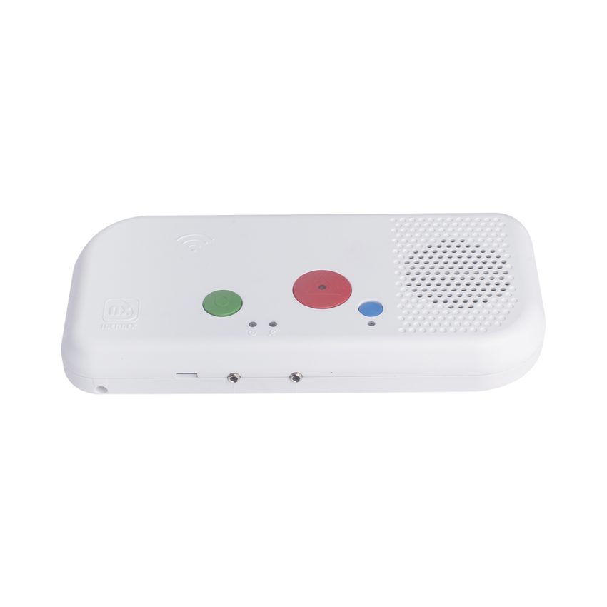 Terminal de Habitación IP para Hospital / Botón Azul de Llamada a Médico / Lector RFID 125 KHz / SIP / PoE / Compatible con NX1071 y NX1075