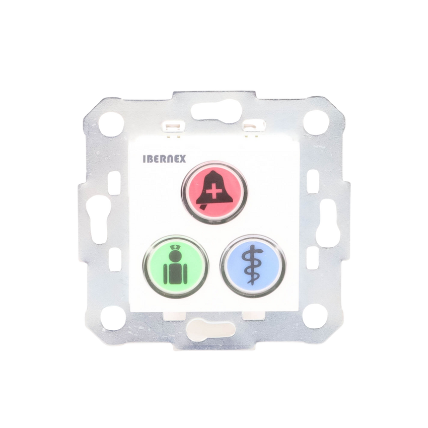 Modulo de 3 Botones iluminados con Lector RFID 125 KHz / Alarma / Cancelar y Código Azul / BUS RS485 / Compatible con NX0019/B, NX1021 y NX0015