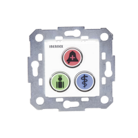 Modulo de 3 Botones iluminados para habitación de Hospital / Alarma / Cancelar y Código Azul / BUS RS485 / Compatible con NX0019/B, NX1021 Y NX0015
