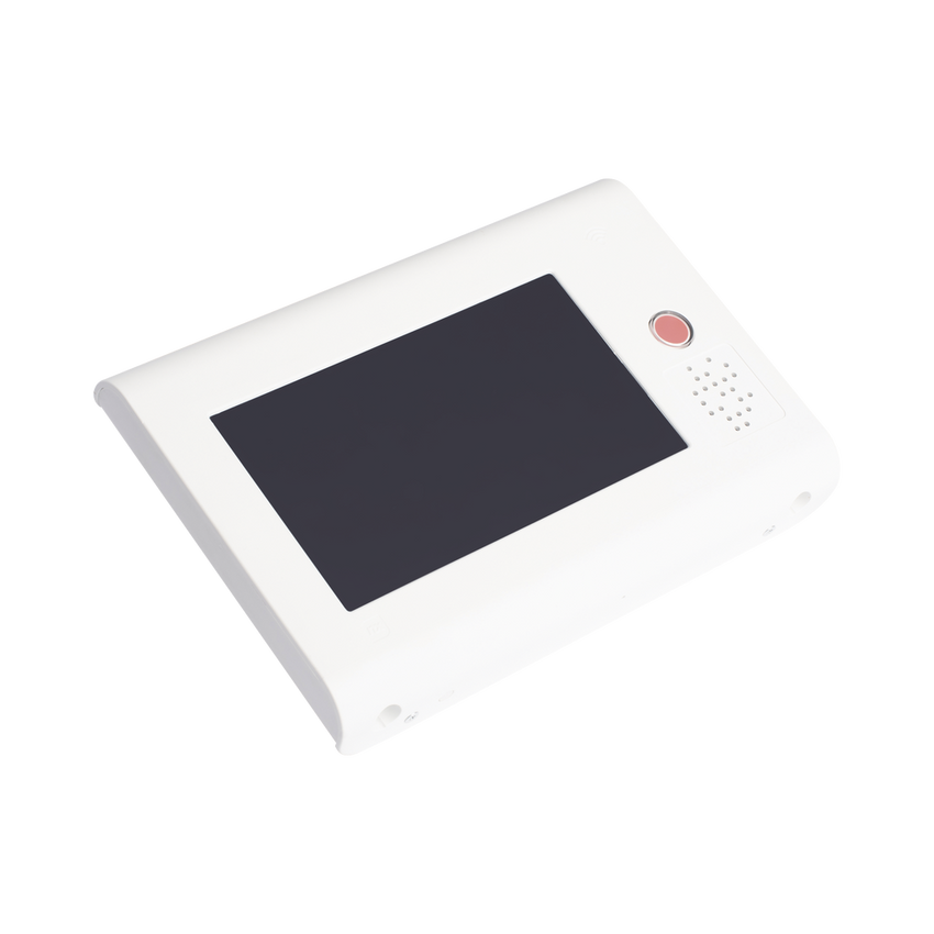 Terminal de Habitación IP para Hospitales / Lector RFID 125 KHz / Audio Bidireccional / SIP / PoE / Pantalla Táctil 7" / Compatible con NX1071 y NX1075