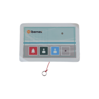Terminal de Cama Inalámbrico / Botón de Alarma Presencia y Médico / IP54 / Material ABS Antibacteriano / RF 433MHz / 400 metros Distancia Transmisión (linea de vista)/ Alimentación 2xAAA / Protocolo POCSAG