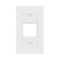 Marco blanco con placa metalica para caja americana