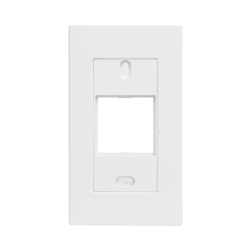 Marco blanco con placa metalica para caja americana