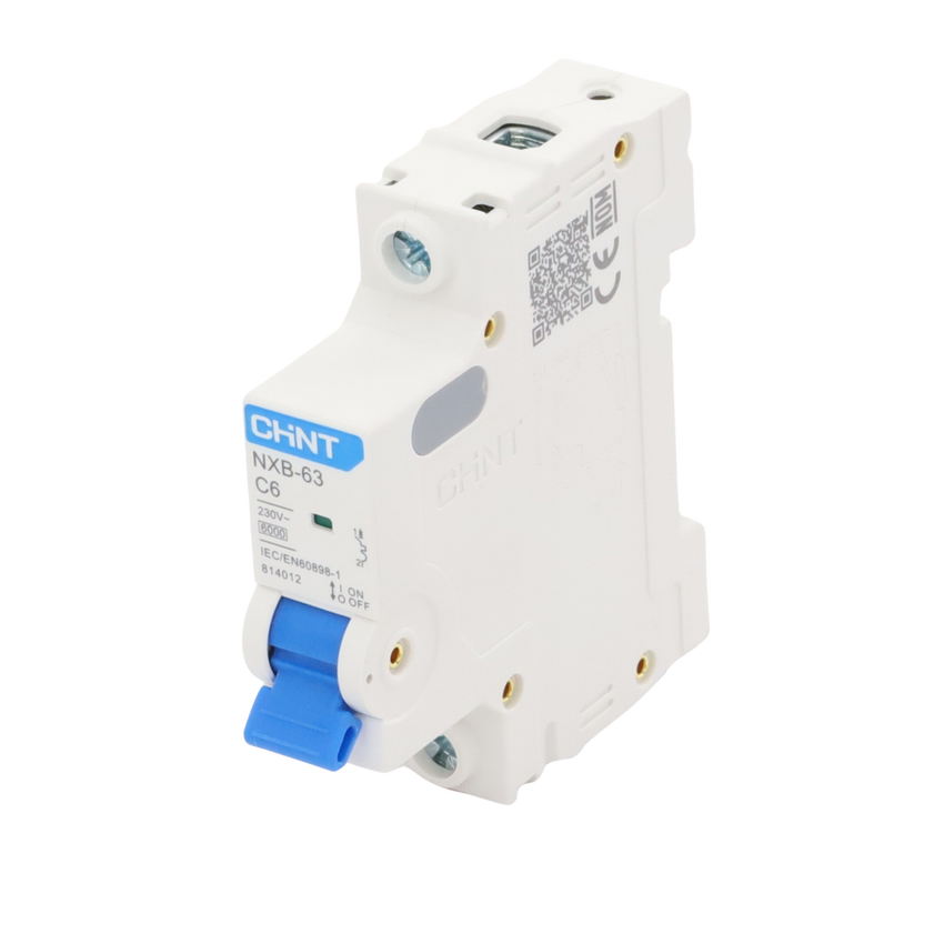 Pastilla para Riel Din, 1 Polo, 6 Amp, Vca:110/415v, 6kA, Catálogo: NXB631PC6.