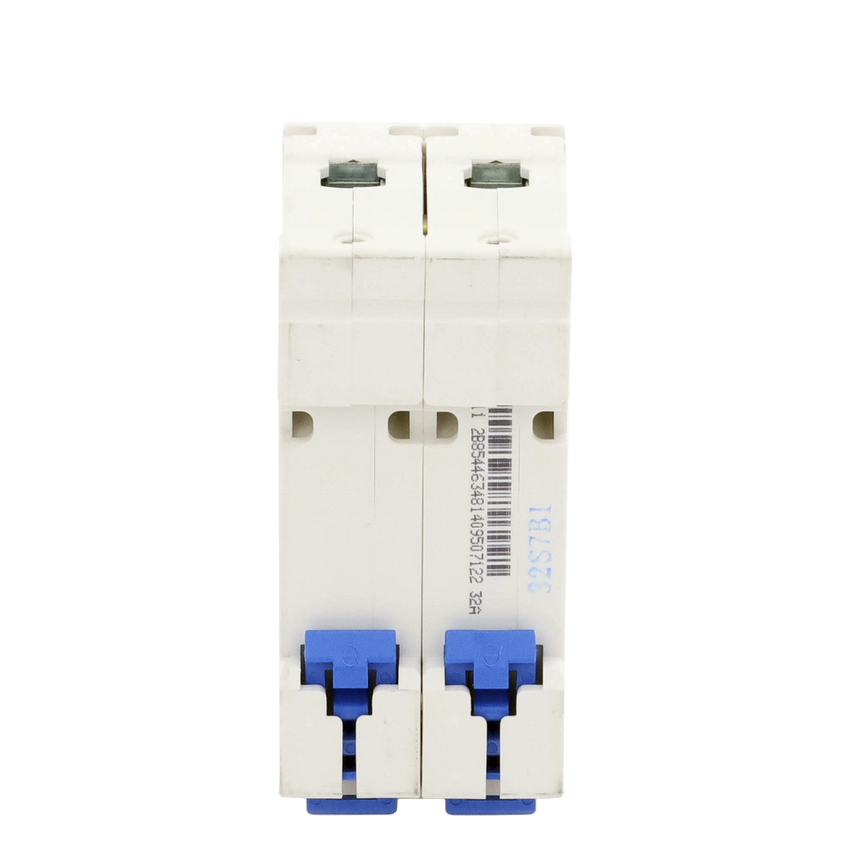 Pastilla para Riel Din, 2 Polos, 32 Amp, Vca:110/415v, 6kA, Catálogo: NXB632PC32.