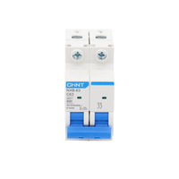 Pastilla para Riel Din, 2 Polo, 63 Amp, Vca:110/415v, 6kA, Catálogo: NXB632PC63.