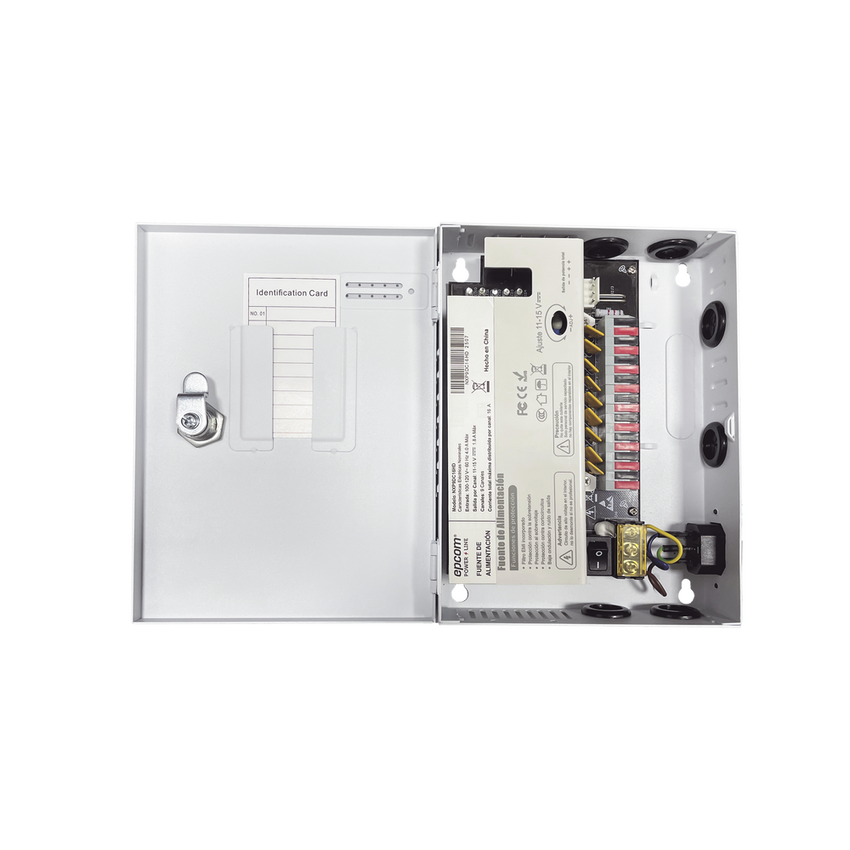 Fuente / 11-15 V / 9 canales / 16 A / Alta tecnología en seguridad / Doble ventilador / Hasta 1.8 Amperes por Salida / Filtro de ruido por canal / Diseño de alta gama.