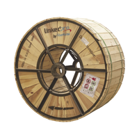 Carrete de 4 km de Fibra Óptica Aérea (ADSS) G.652D, Monomodo de 36 Hilos, Exterior, Span 100, Loose Tube