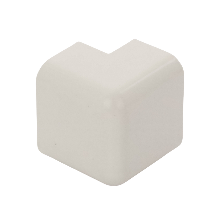 Esquinero exterior, para uso con canaleta LD10, material ABS, Color Blanco Mate