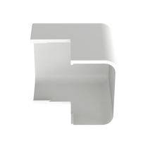 Esquinero exterior, para uso con canaleta LD10, material ABS, Color Blanco