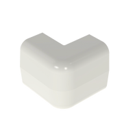 Esquinero exterior, para uso con canaleta LD5, material ABS, Color Blanco Mate