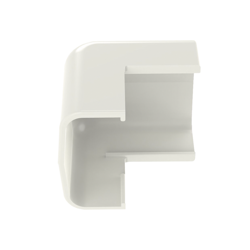 Esquinero exterior, para uso con canaleta LD5, material ABS, Color Blanco Mate