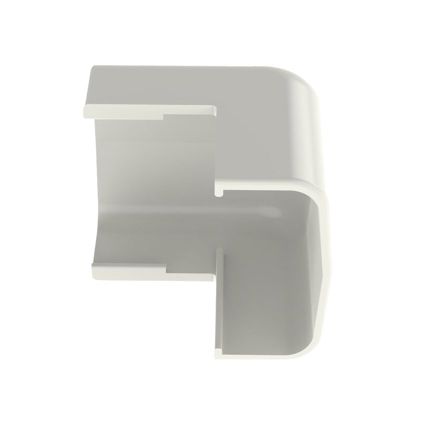 Esquinero exterior, para uso con canaleta LD5, material ABS, Color Blanco Mate